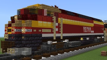 Minecraft Metra 425 Rock Island Heritage Unit Locomotive Tutorial