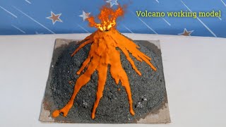 Volcano Eruption Experiment || Volcano Working Model by Irfan's Idiotic Ideas 12,266 views 4 months ago 6 minutes, 36 seconds