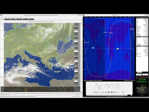 NOAA Weather satellite images recorded at GREAA ground station, Bellinzona, Switzerland.
