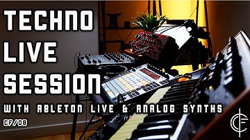 TECHNO LIVE SESSION with Ableton Live and synthesizers (Behringer Neutron, Moog Sub 37, Ableton )