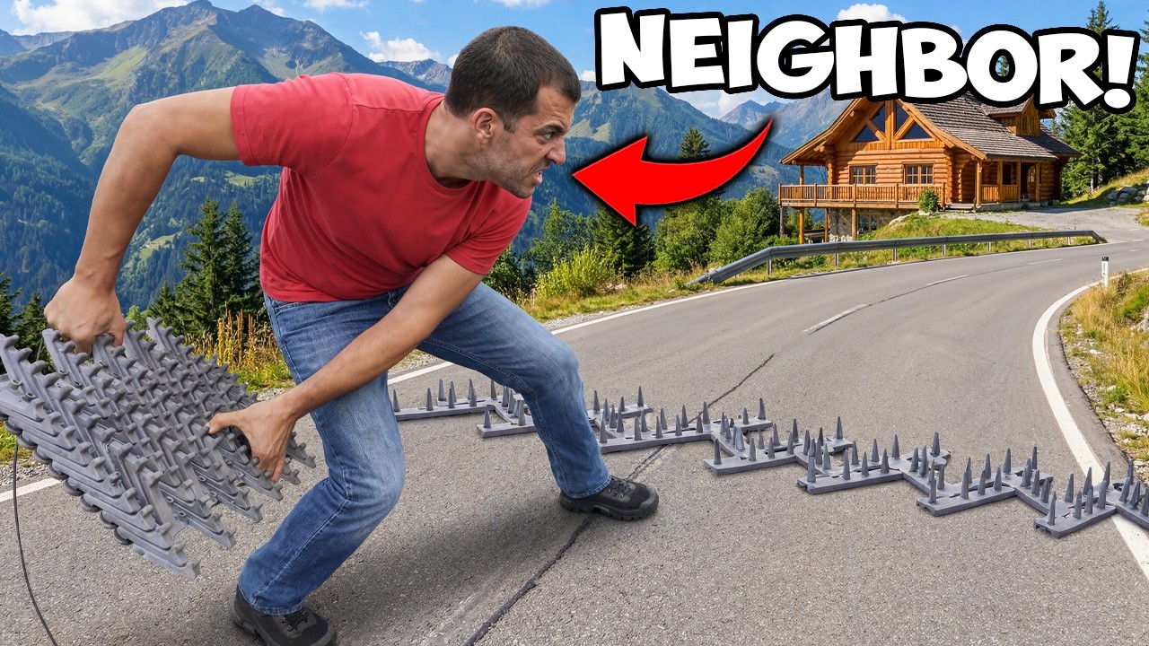 Insane Neighbor Annexed My Mountain Cabin & Set Up Spike Strips!