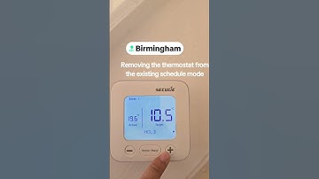 Removing  secure control thermostat from the existing schedule C1727 #foryou #boilerinstallation