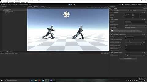 Removing Foot Sliding from Animations using IK  - Proof of Concept