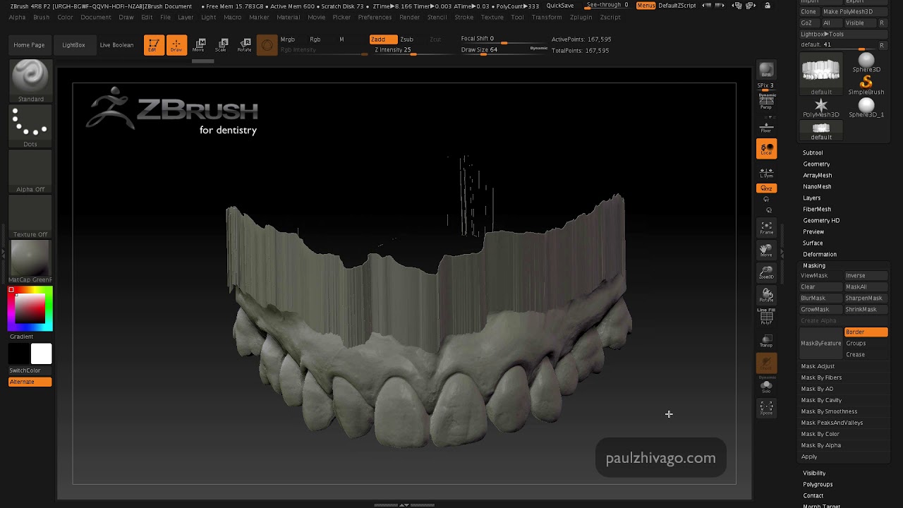 zbrush create shell thickness