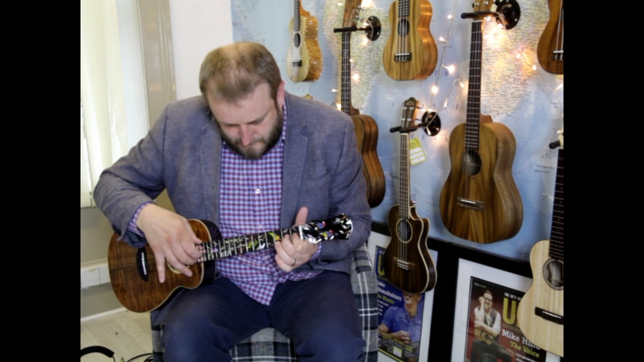 aNueNue Black Rainbow Tenor Ukulele Demonstration YouTube