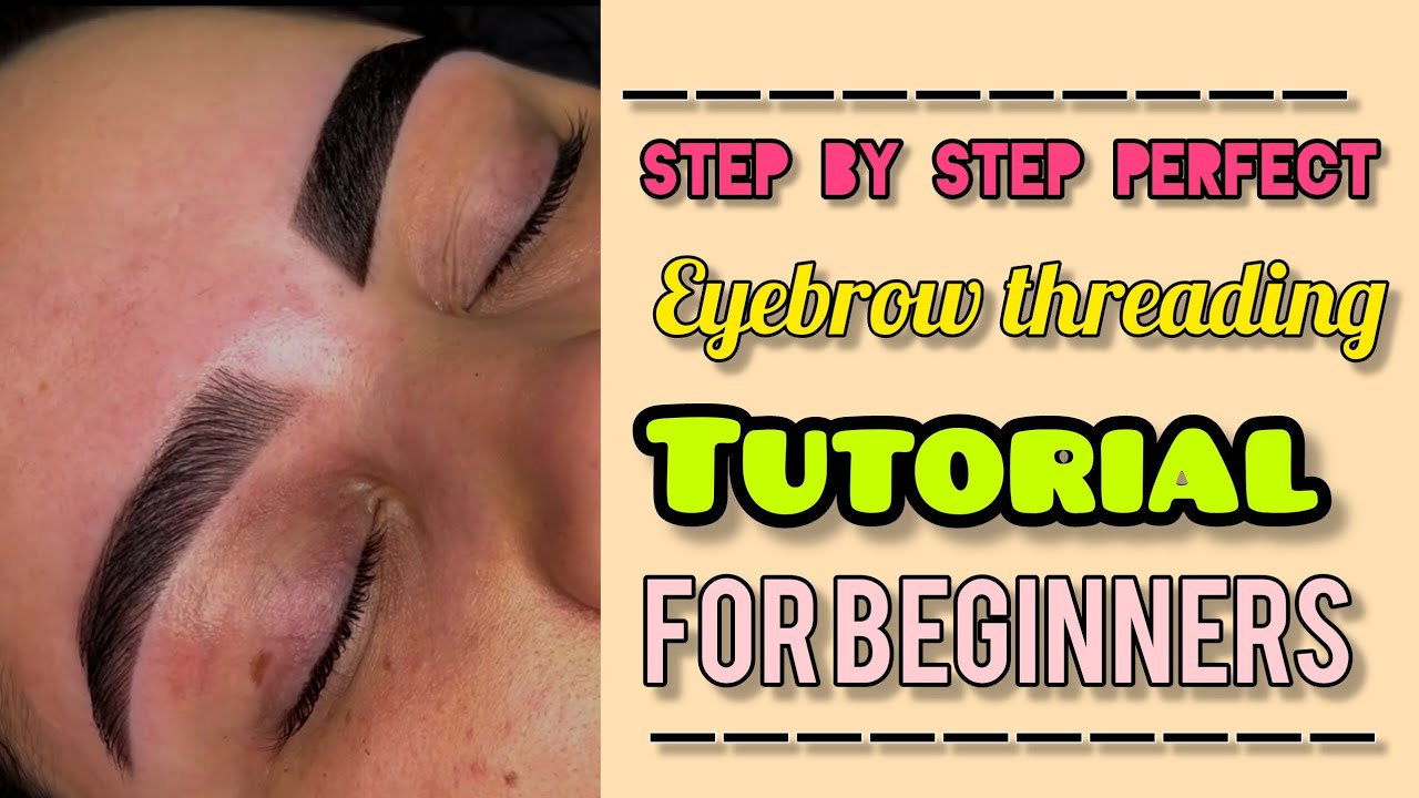 Eyebrow threading tutorial for beginners||eyebrow threading|| #eyebrows ...