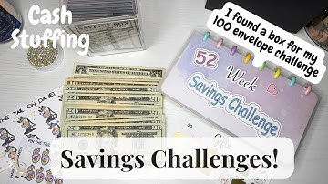 CASH STUFFING SAVINGS CHALLENGES | COMPLETING CHALLENGES | 100 ENVELOPE CHALLENGE UPDATE! 🖤