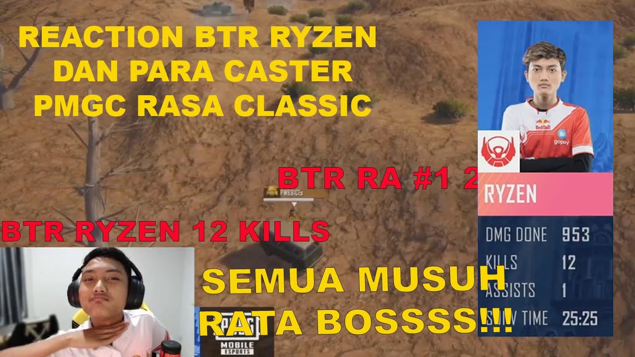 BTR Ryzen Nobar Bareng Squad Paok saat BTR RA WWCD 20 Kills! SUPER MANGGIS BORONG 12 KILLS!