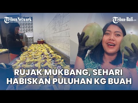 Unik Rujak Mukbang di Denpasar Bali, Sehari Habiskan Puluhan Kilogram Buah