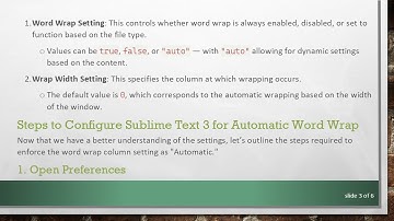 How to Set Sublime Text 3 to Default to "Word Wrap Column: Automatic"