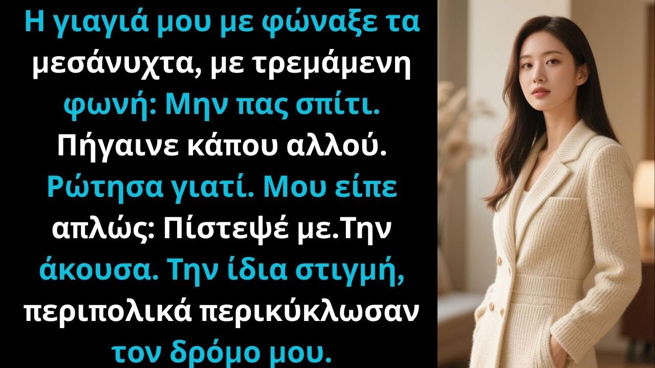 «Μεσάνυχτα, η γιαγιά μου είπε: «Μην πας σπίτι». Άκουσα—αστυνομία γύρισε.»
