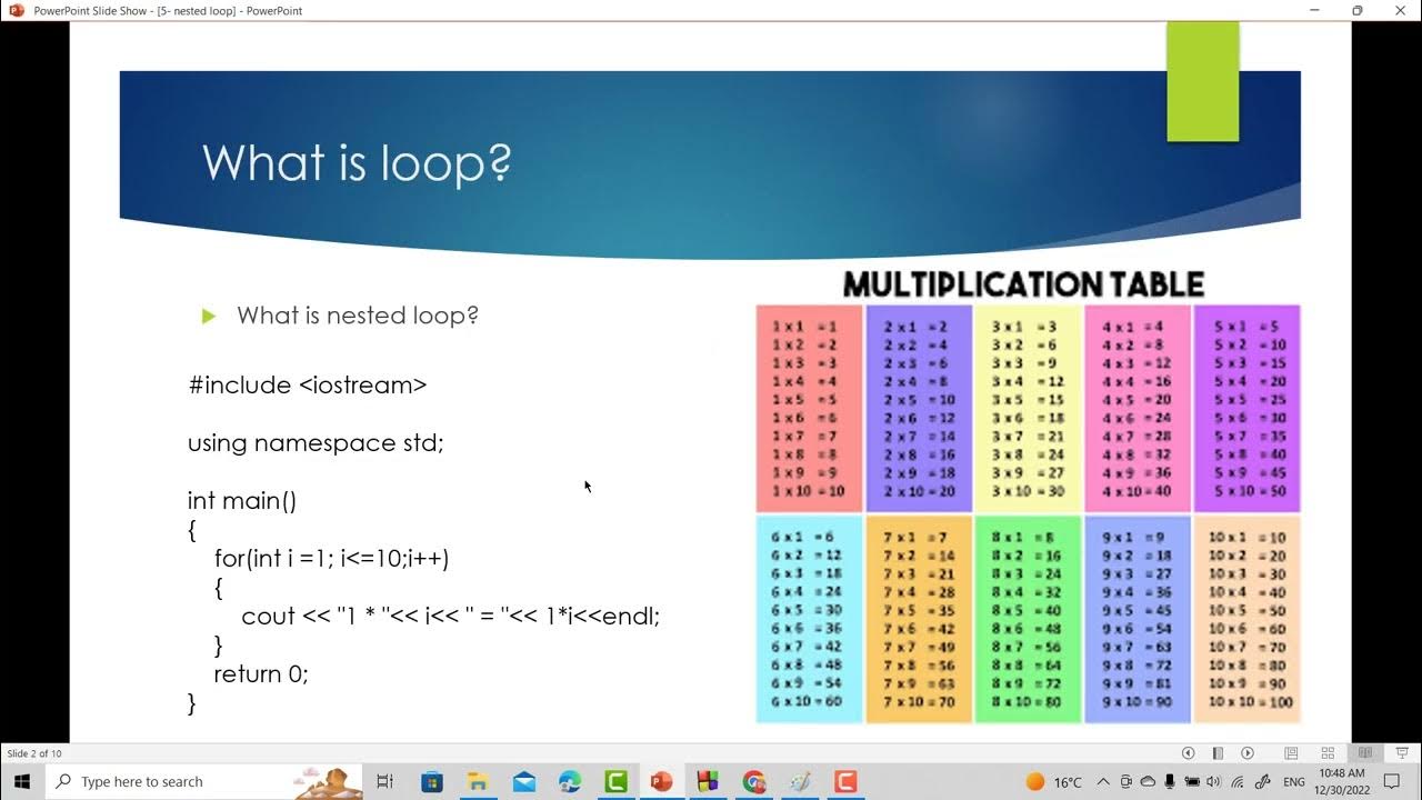Nested loops in C++ - YouTube