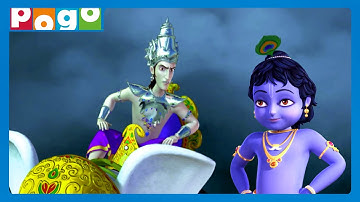 Little Krishna 🪈| Indranath’s Wrath Unleashed!👊| Kids Stories😆| Cartoon for Kids | @PogoChannel