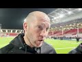 George Skivington reacts to narrow 13-16 loss to Exeter
