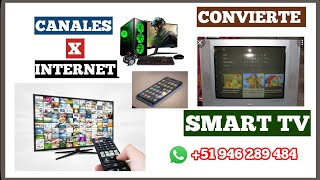 CONVERTIDOR/ADAPTADOR TV ANTIGUA A SMART TV  VENTA DE CANALES/+51946289484