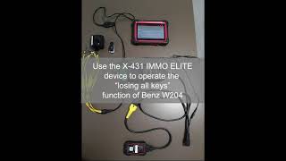 LAUNCH X431 IMMO ELITE | How to Operate All Key Lost on Mercedes Benz W204？