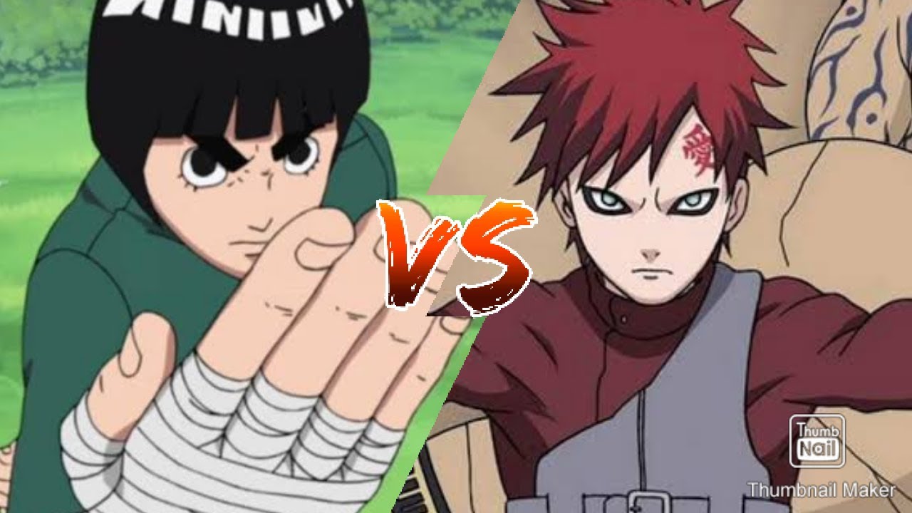 gaara vs rock Lee Naruto clássico🦊 - YouTube