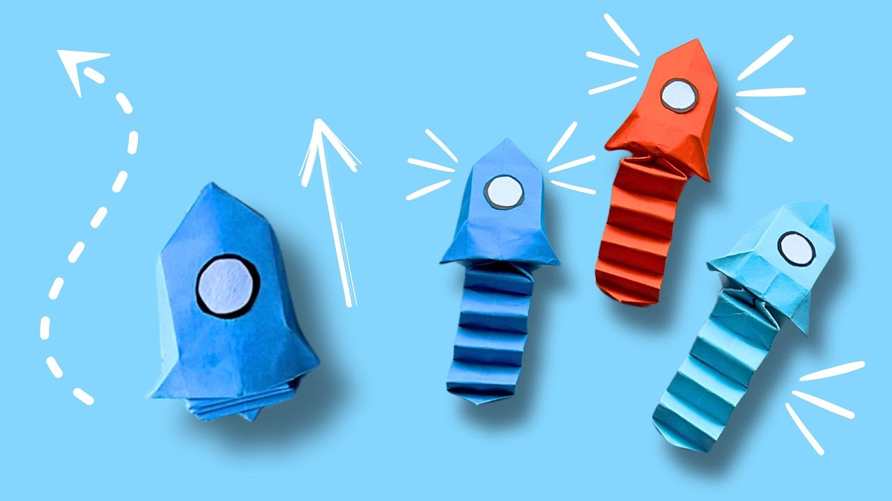Crea una cohete de origami que vuela de verdad! Descubre cómo aquí