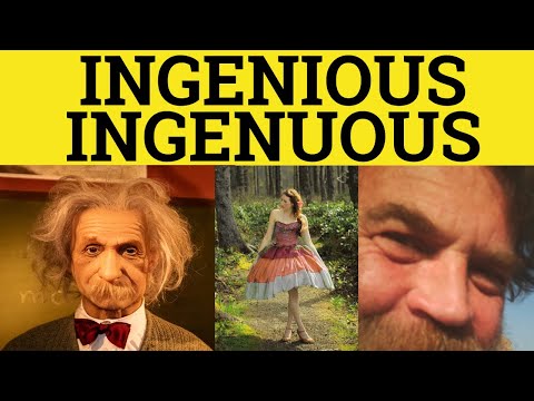 Video: Care este definiția lui ingenuously?
