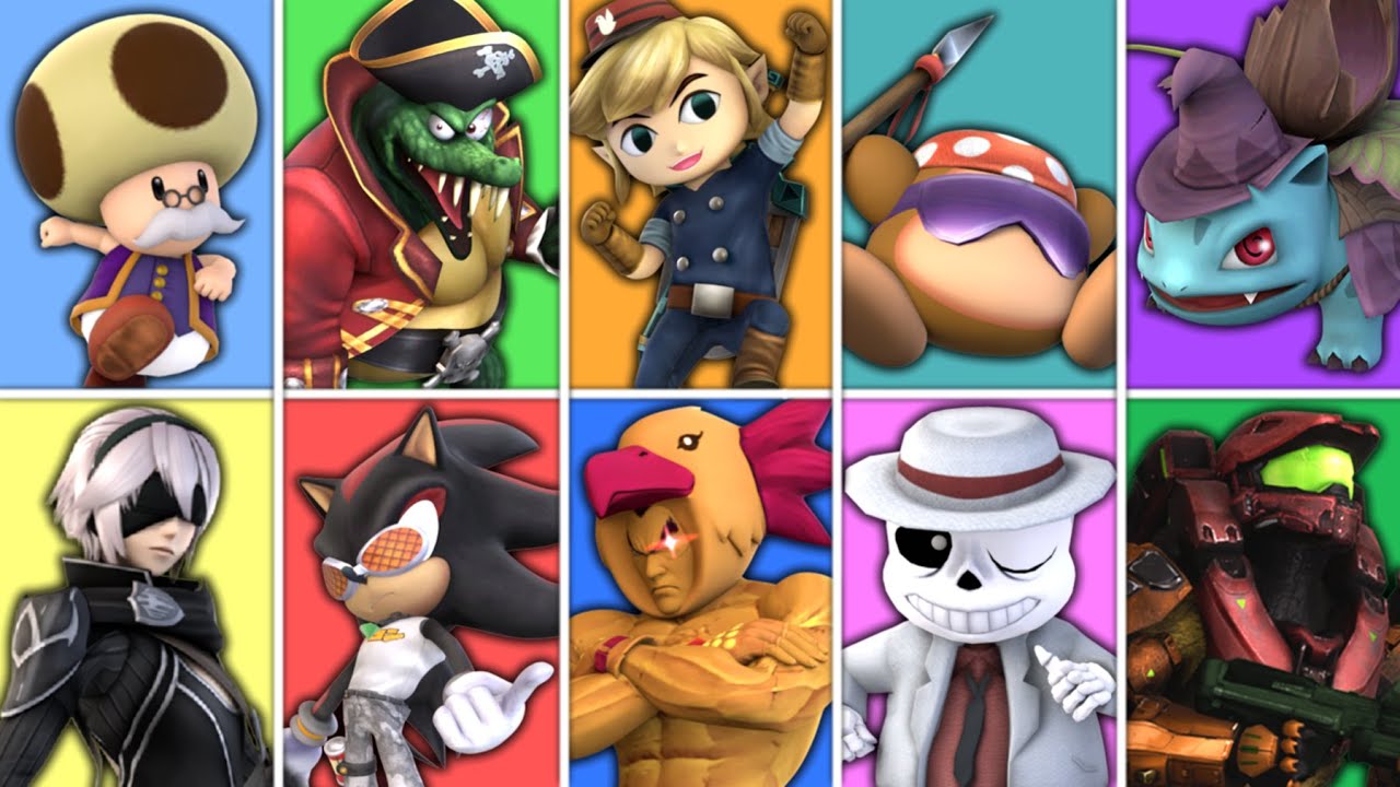 All Characters & Costumes in Super Smash REX [Brawl Mod]