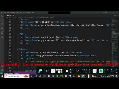 How to solve CORS issue in geoserver.