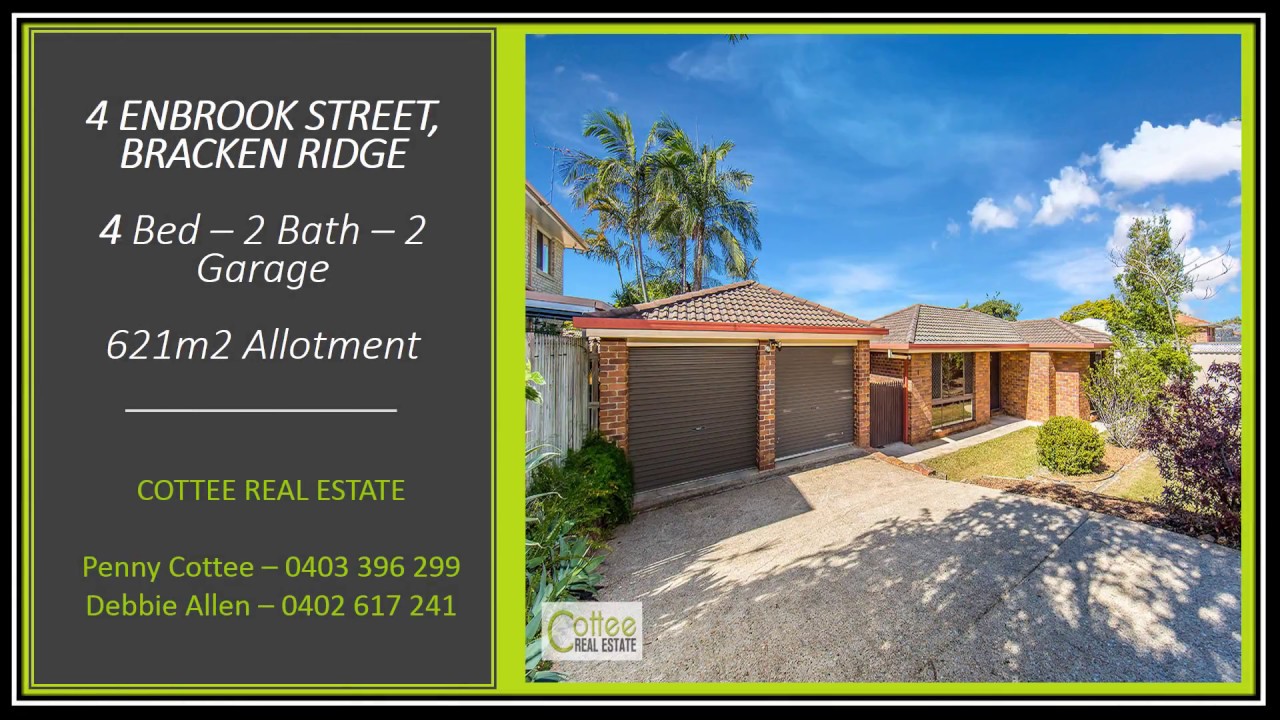 4 Enbrook Street, Bracken Ridge YouTube