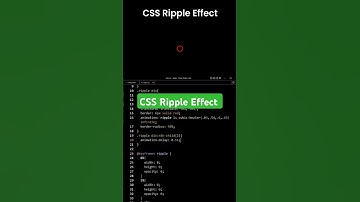 CSS Ripple Effect #shorts #shortvideo #shortsfeed #webdesign #coding #programming