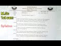 Advanced Abstract Algebra || Syllabus || Msc mathmatics 1st sem || CUC university Mp