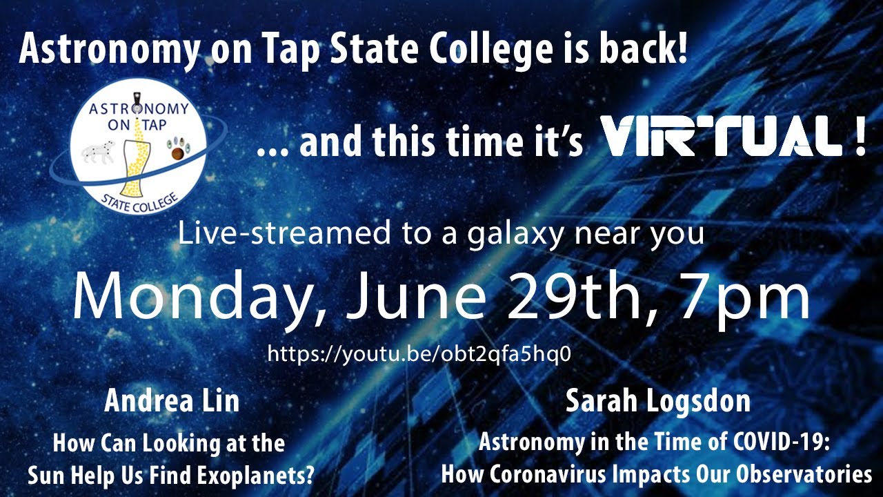 Astronomy on Tap #35 - We're back, and this time...it's virtual!