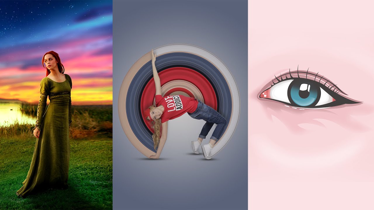 Learn three tutorials in Photoshop – easy to practice