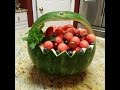 How to make watermelon fruits basket.