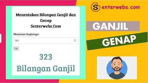 Script Menentukan BIlangan Ganjil dan Bilangan Genap dengan Javascript