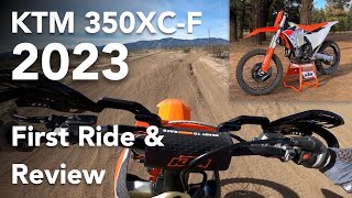 2023 KTM 350XCF | First Ride & Review  Turn Track, Desert Single Track & Sand Wash Test