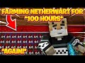 So I Farmed Nether Wart for 100 HOURS.... AGAIN!! -- Hypixel Skyblock