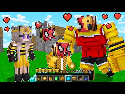 FAKİR KOMUTAN ARI KRAL OLDU! (ARI AİLESİ) 🐝 - Minecraft