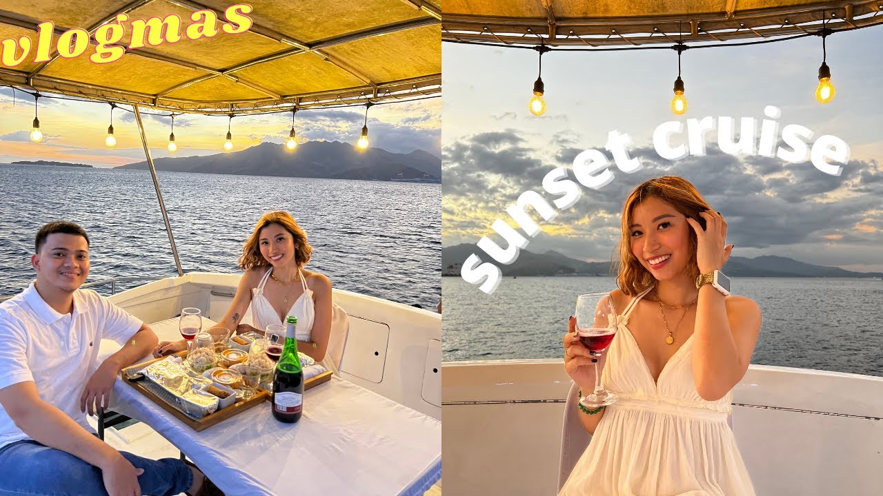 vlogmas day 5 & 6: yacht sunset dinner in Subic! | Ann V