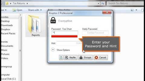 How to Encrypt your files and folders from Windows Explorer