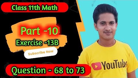 Class 11th Math | Exercise 13 B Part 10 | Limit And Derivatives | Dr Harshswaroop sharma  | Q 68