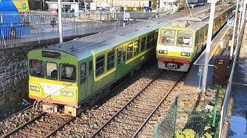 Irish Rail 8300 and 8520 Class Dart Trains - Blackrock Station, Dublin