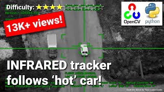 Tracking car from drone using 'infrared' | Autonomous Drone Object Tracking OpenCV Python screenshot 5