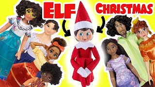 Disney Encanto Christmas Party Elf on the Shelf with Mirabel, Isabela, Bruno Dolls