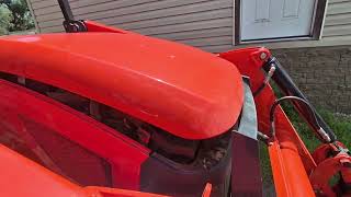 Kubota M62 Hood latch and panel #kubota #kubotatractor 