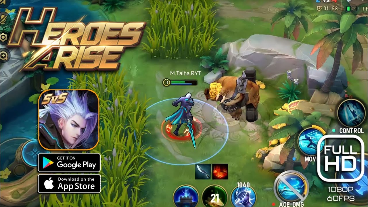 Heroes Arise - MOBA Gameplay MaxGraphics 60FPS (Download Link)