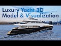 Luxury Yacht 3D Model &amp; Visualization | CGI Design Showcase