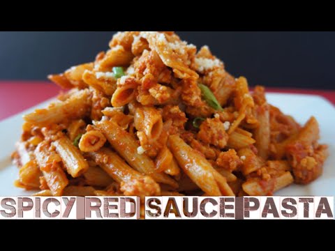 SPICY RED SAUCE PASTA/Chicken pasta/Saucy pasta by brown girls - YouTube