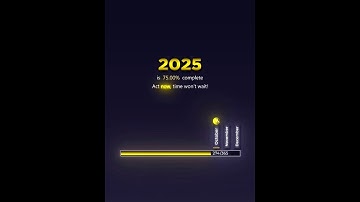 2025 is now 75% done.🍃 Three‑quarter of the year has slipped away — the clock never stops.