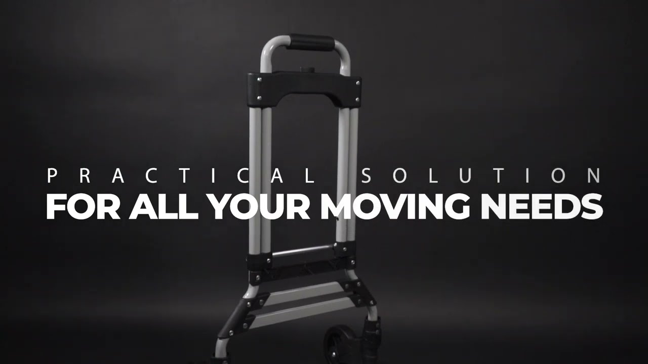 Heavy Duty Folding Aluminium Hand Truck 80KG Load Capacity