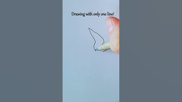 How to draw easy bird one line art quick draw simple drawing tutorial