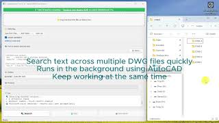 Search TEXT, MTEXT and Block Attributes in Multiple AutoCAD DWG Files