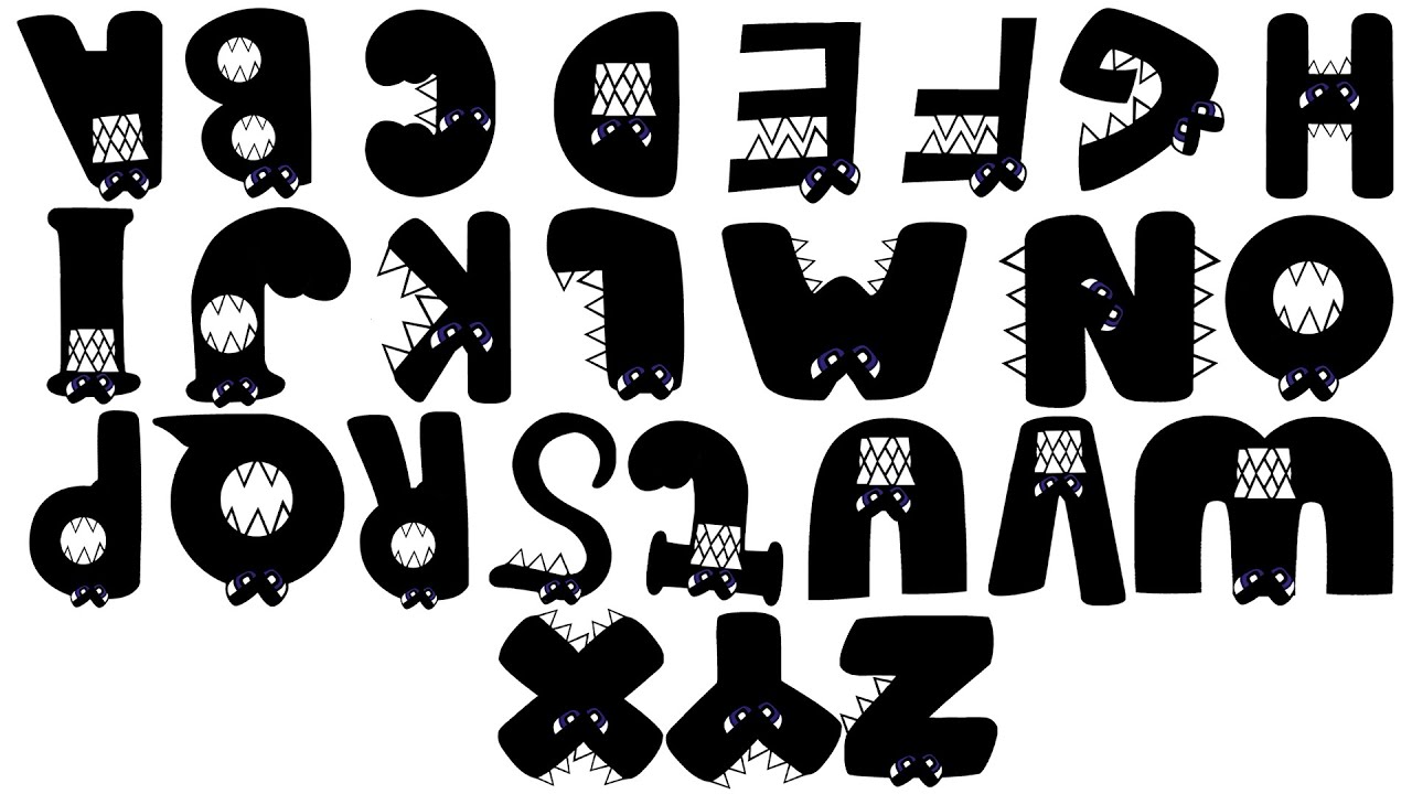 Original Alphabet Lore A to Z Side-by-Side Transformation! 